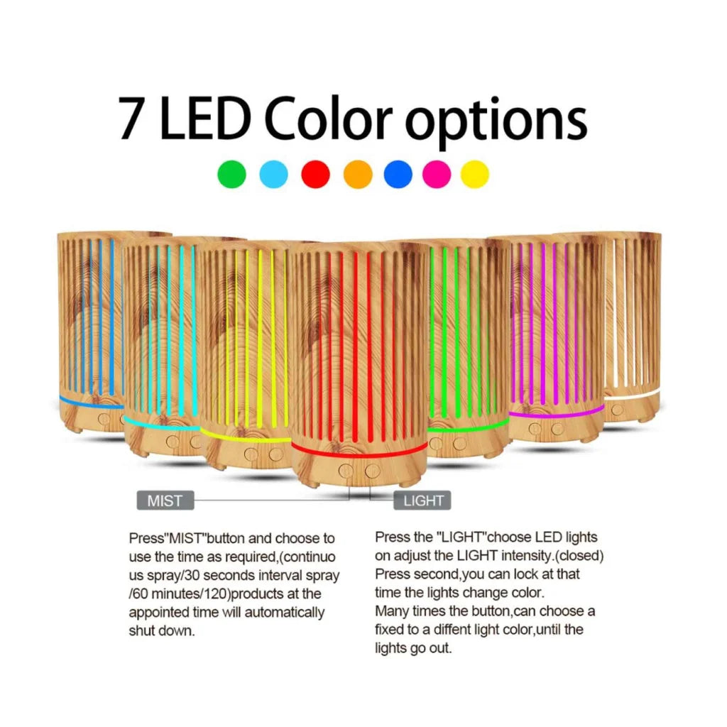 Essential Oil Aroma Diffuser 200ml Remote Cylinder