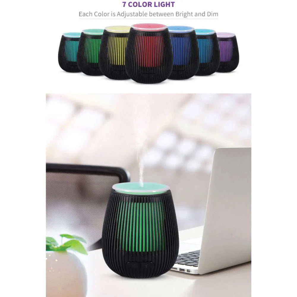 Essential Oil Aroma Diffuser USB 100ml Black Portable