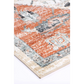 200x290 floor rug with fabric texture and stitched trim