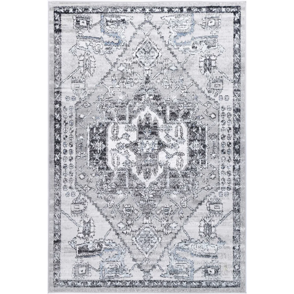 Estate ESTA05 Grey Rug - 160x230 - Home & Garden