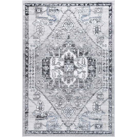 Estate ESTA05 Grey Rug - 80x150 - Home & Garden