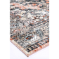 Beige 80x150 floor rug with estate pattern and woven pile