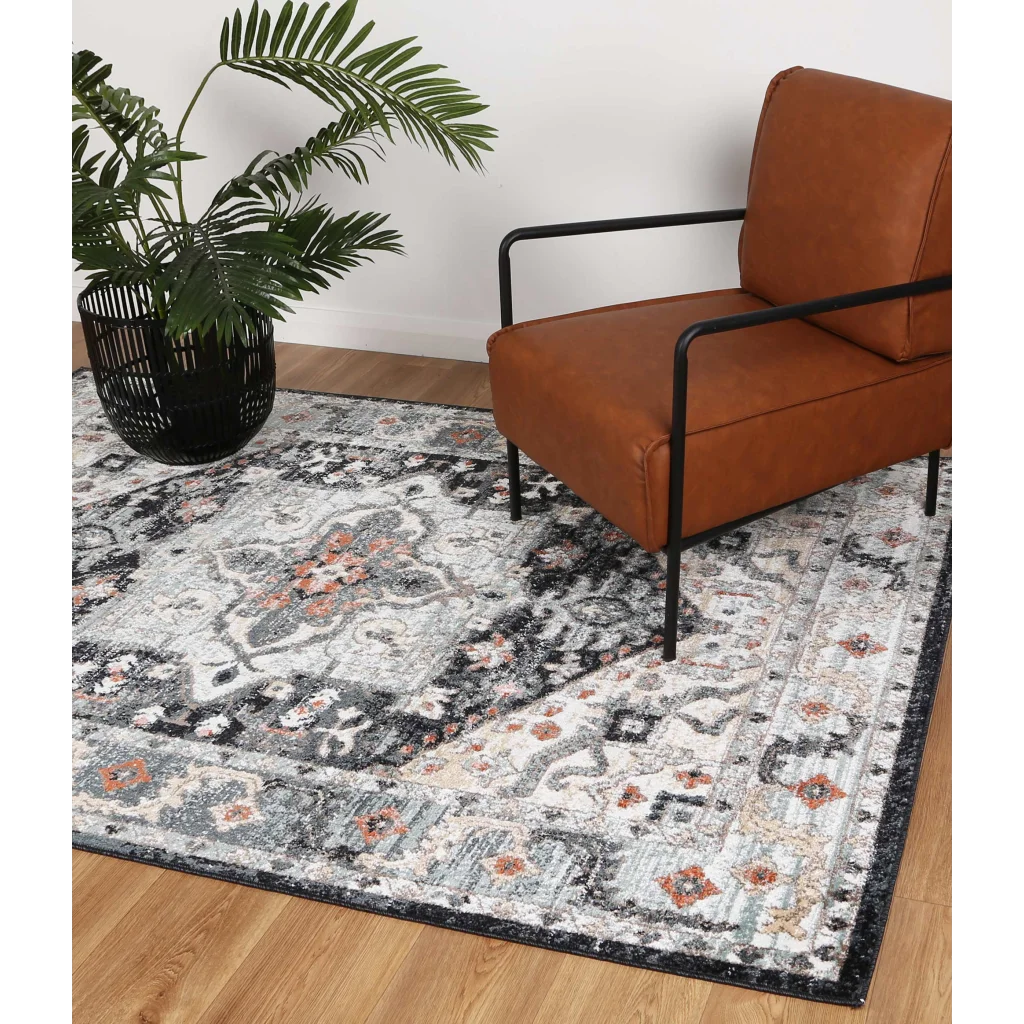 Estate ESTA10 Charcoal Rug - 80x150 - Home & Garden