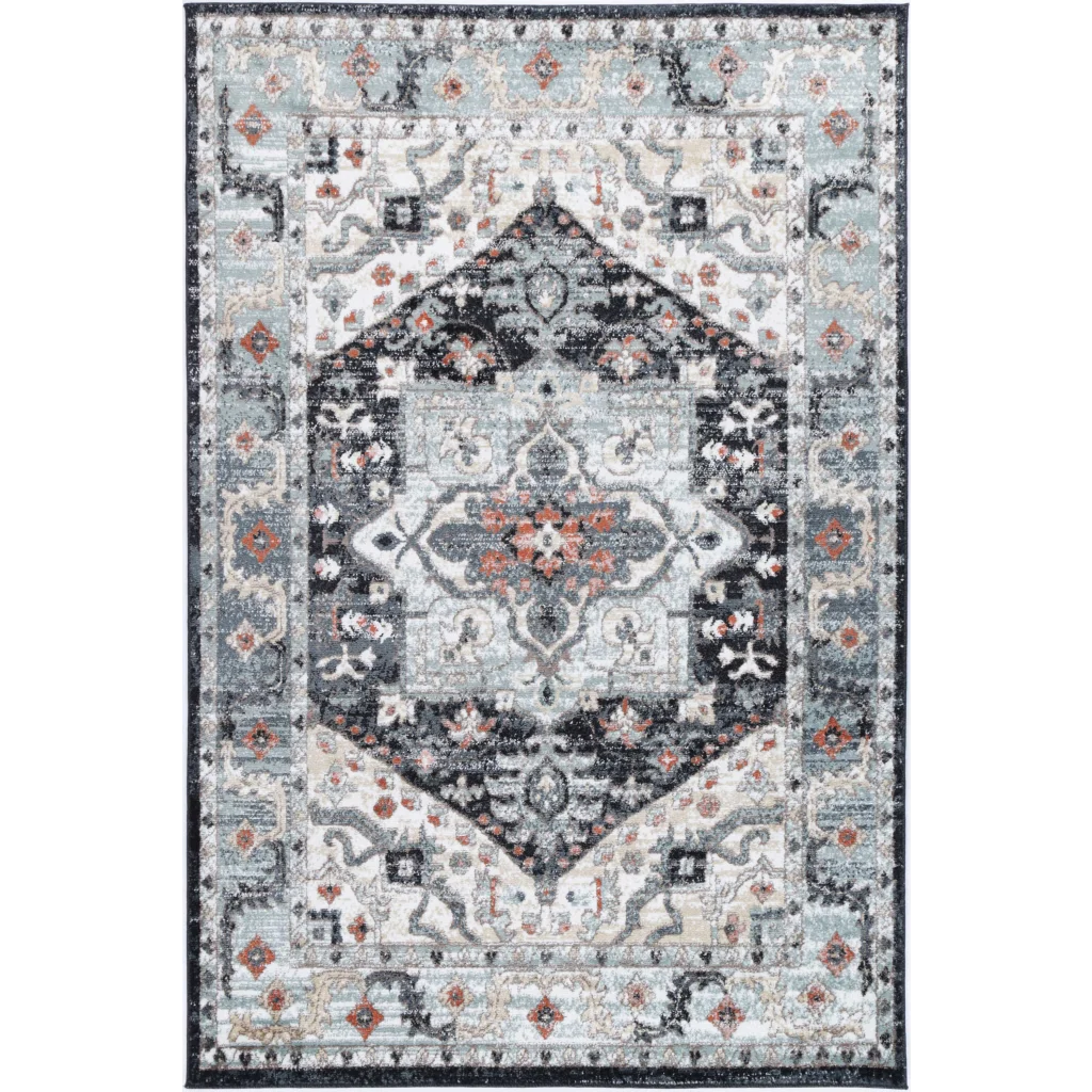 Estate ESTA10 Charcoal Rug - 80x150 - Home & Garden