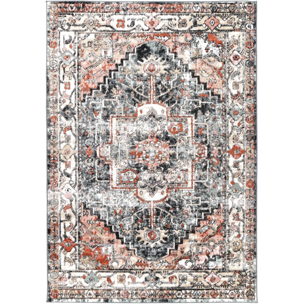 Estate ESTA16 Charcoal Rug - 200x290 - Home & Garden