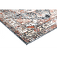 Charcoal 240x330 floor rug with estate pattern and woven pile