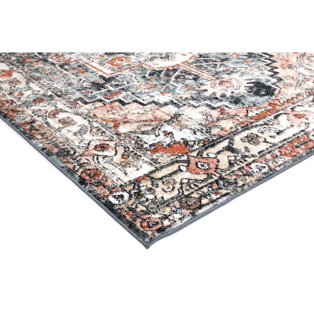 Estate ESTA16 Charcoal Rug - 240x330 - Home & Garden