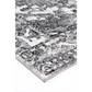 Grey 80x150 floor rug with patterned floor design