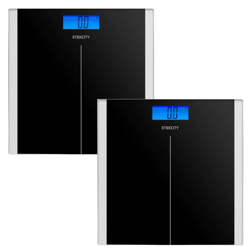 Etekcity Digital Body Weight Bathroom Scale Black 2 Pack