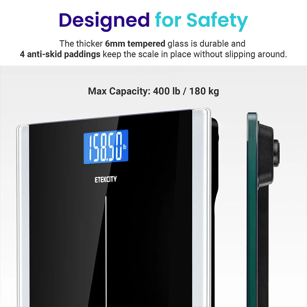 Etekcity Digital Body Weight Bathroom Scale Black & Smart
