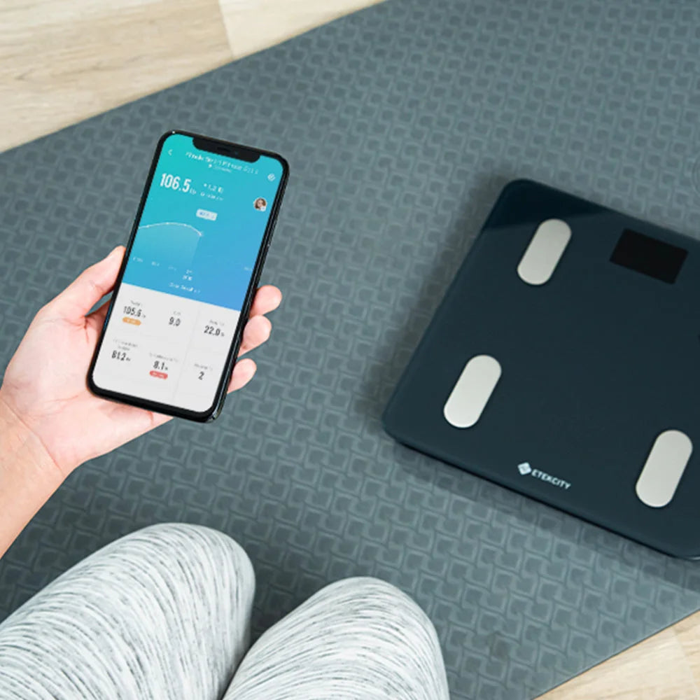 Etekcity Smart WiFi Scale for Body Weight Black 2 Pack