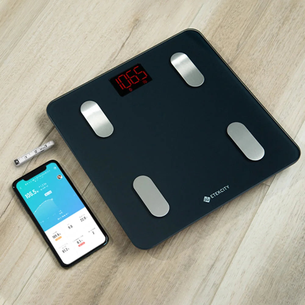 Etekcity Smart WiFi Scale for Body Weight Black & Smart