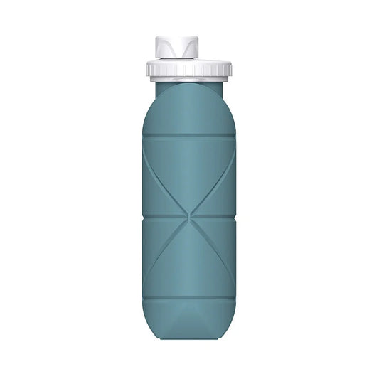 Eucalyptus Green Portable Silicone Collapsible Water Bottle Foldable