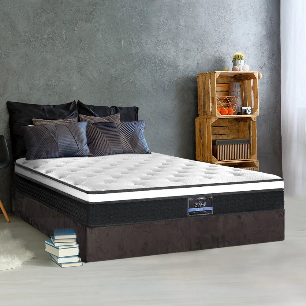 Euro Top Bonnell Spring Mattress Bedding Bonita 21cm Thick