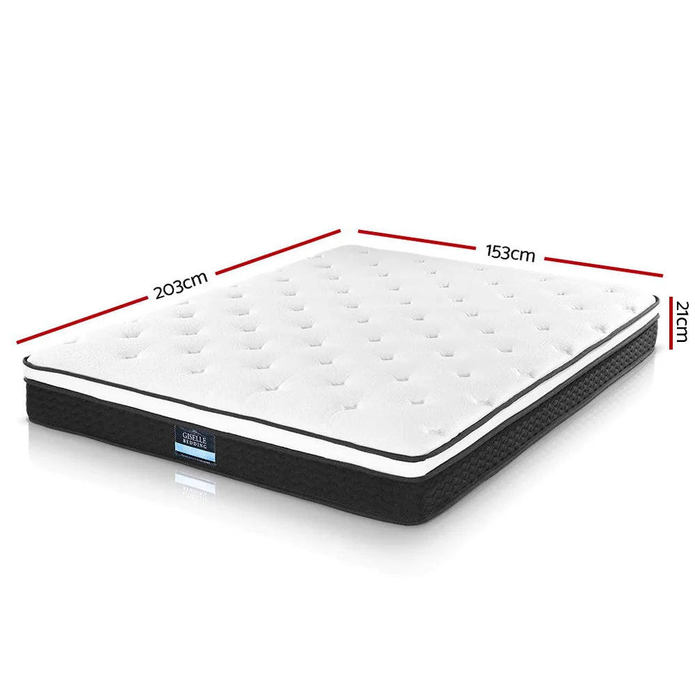 Euro Top Bonnell Spring Mattress Bedding Bonita 21cm Thick