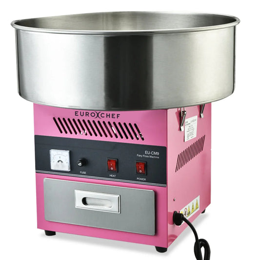 EUROCHEF 1000W Commercial Cotton Candy Machine Fairy Floss