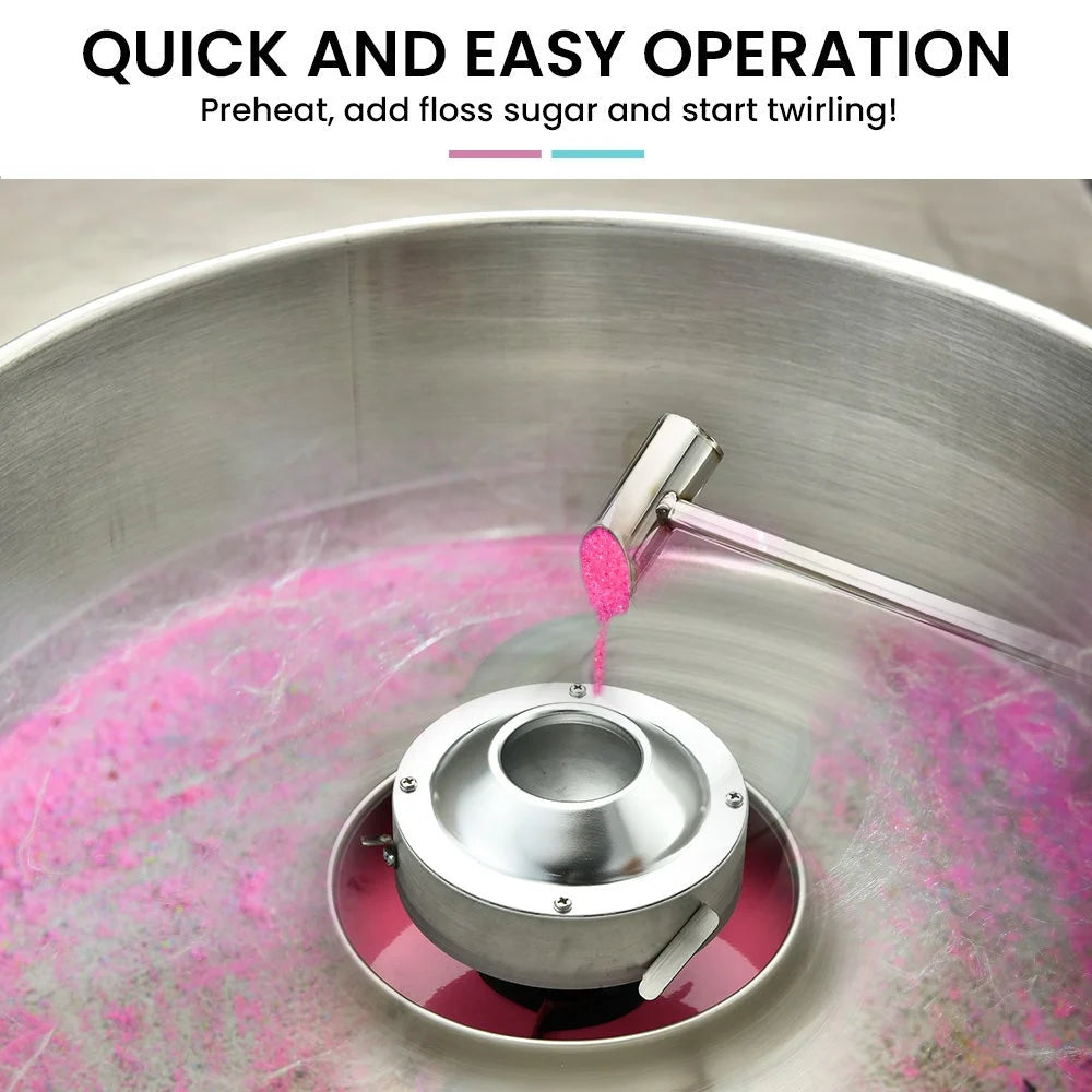 EUROCHEF 1100W Commercial Fairy Floss Machine Cotton Candy Maker