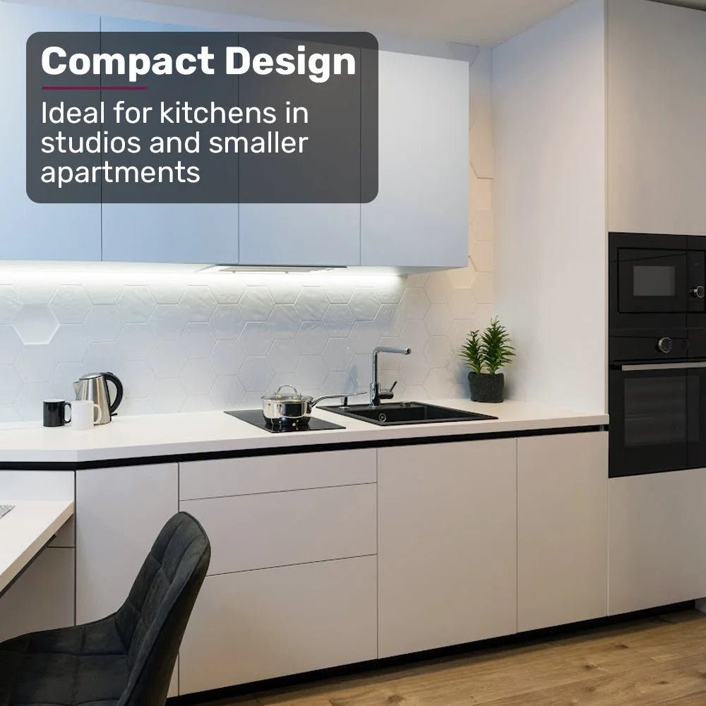 EuroChef 30cm 2 Zone Induction Cooktop 3300W Electric Touch