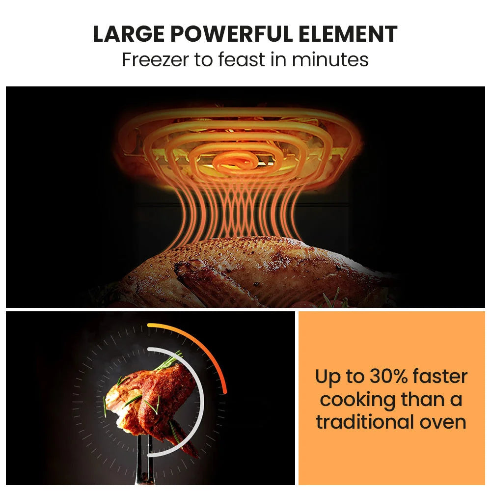 EUROCHEF 6.5L Air Fryer Electric Digital Airfryer