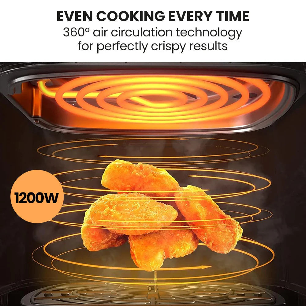 EUROCHEF 6.5L Air Fryer Electric Digital Airfryer