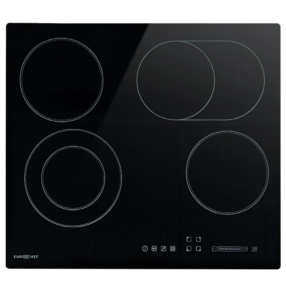 EuroChef 60cm 4 Zone Ceramic Cooktop
