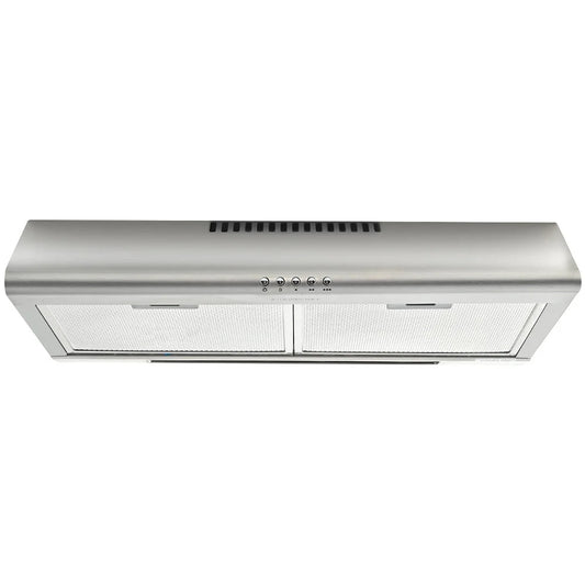 EUROCHEF 60cm Fixed Stainless Steel Rangehood Quiet 3-Speed