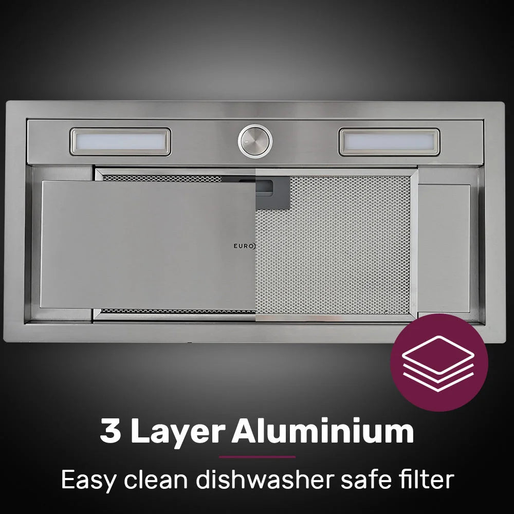 EUROCHEF 60cm Undermount Rangehood Stainless Steel Quiet