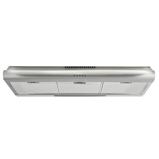 EUROCHEF 90cm Fixed Stainless Steel Rangehood Quiet 3-Speed
