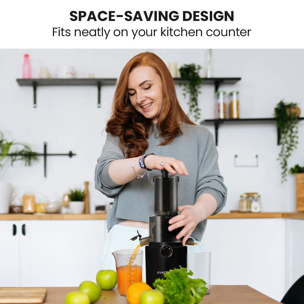 EUROCHEF Cold Press Slow Juicer Machine Large Chute 200W