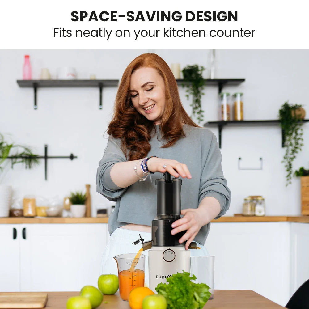 EUROCHEF Cold Press Slow Juicer Machine Large Chute 200W