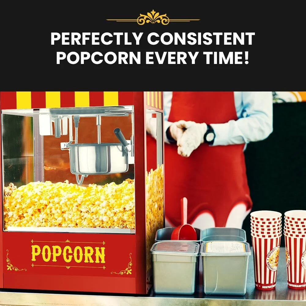EUROCHEF Commercial Electric Popcorn Maker Machine Pop Corn