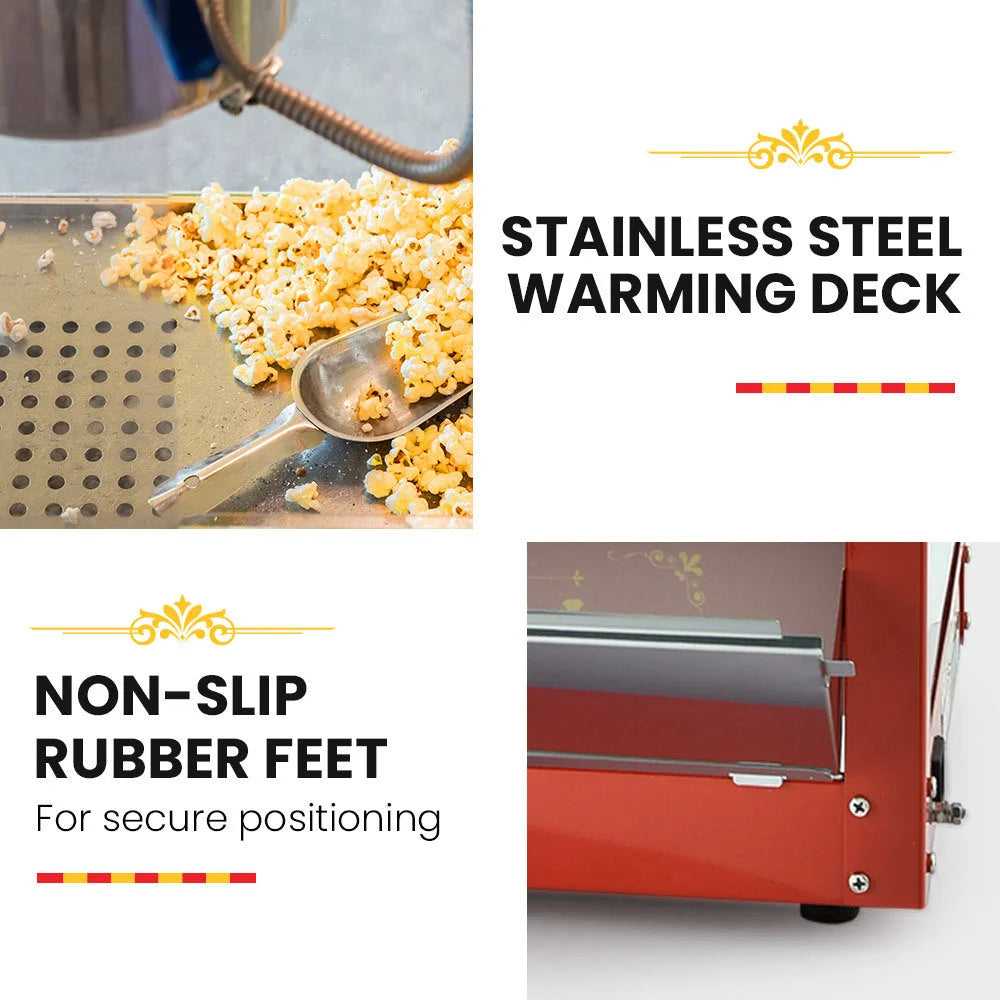 EUROCHEF Commercial Electric Popcorn Maker Machine Pop Corn