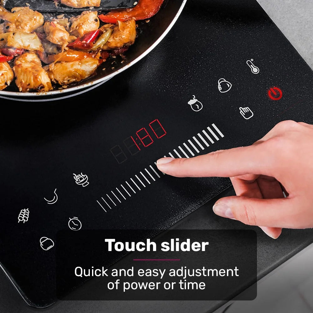 EUROCHEF Induction Cooktop 2000W 9 Heat Levels Fast