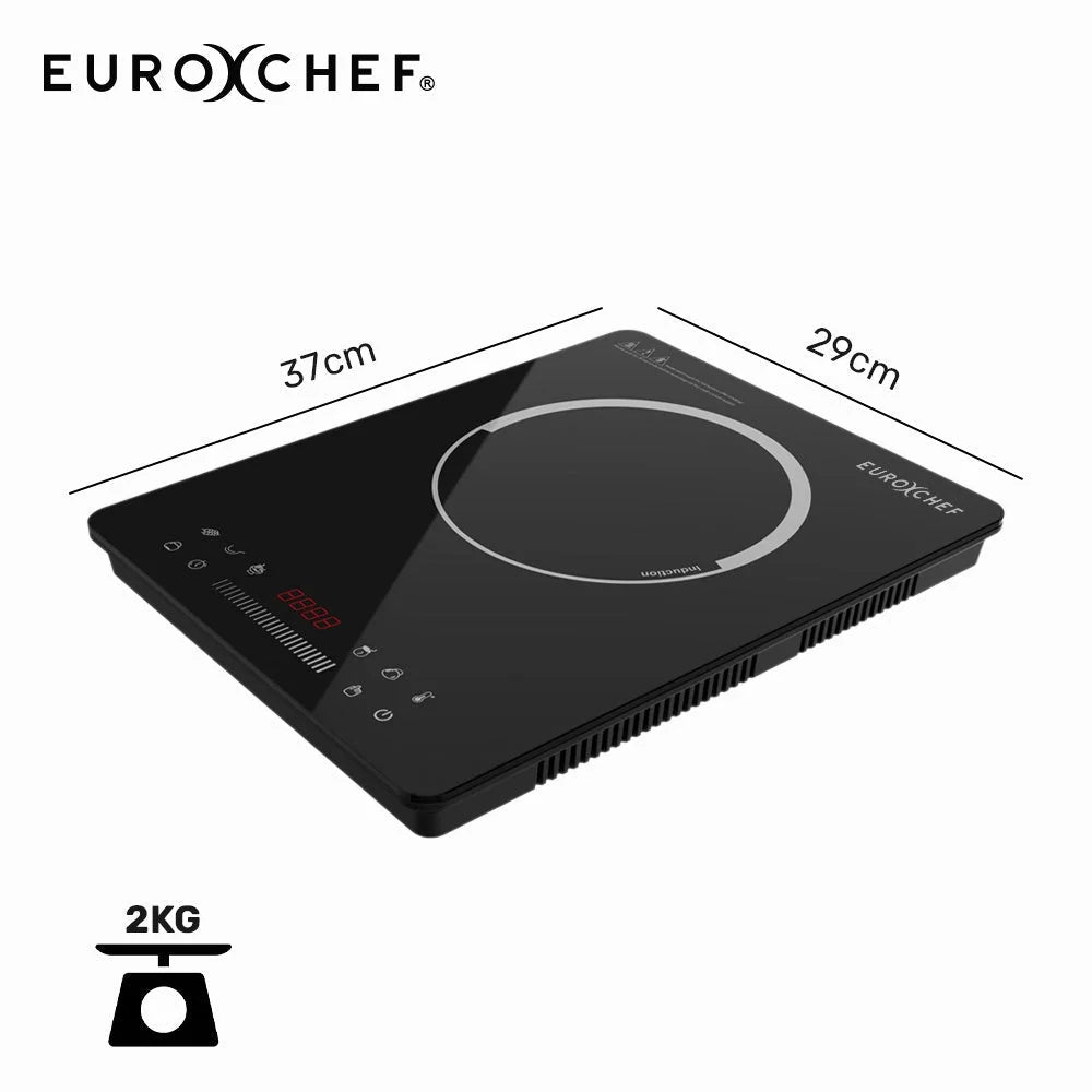 EUROCHEF Induction Cooktop 2000W 9 Heat Levels Fast