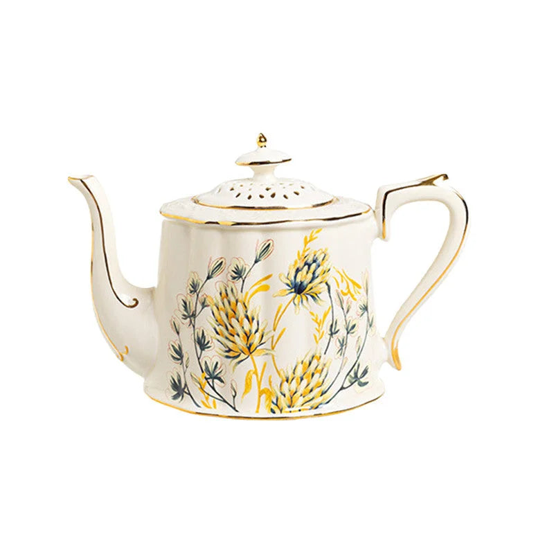 European Afternoon Tea Coffee Cups Saucers and Teapot