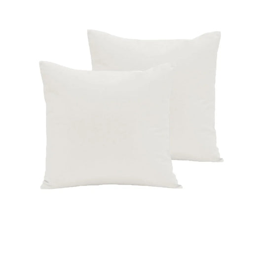 European Pillowcases Pair Polyester Cotton 280TC Ivory