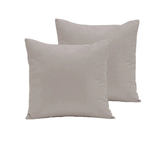 European Pillowcases Pair Polyester Cotton 280TC Latte