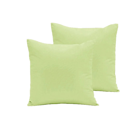 European Pillowcases Pair Polyester Cotton - Moss - Home &