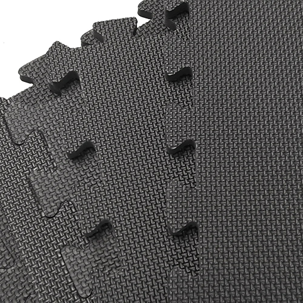 Black jigsaw puzzle with eva fitness gym