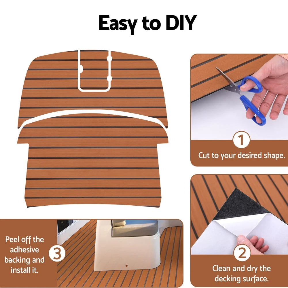 EVA Foam Boat Flooring Mat Decking Sheet 240x90x0.6cm