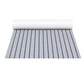 Grey foam 6cm eva boat flooring with matching accessories and clear item layout