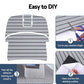 Eva boat flooring with handles, panels and accessory pieces