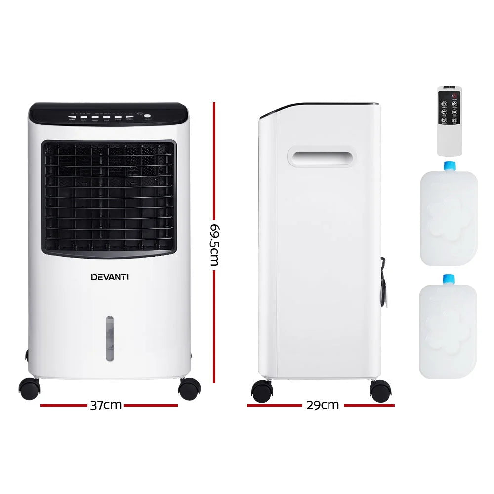 Evaporative Air Cooler Conditioner Portable 8L Cooling Fan