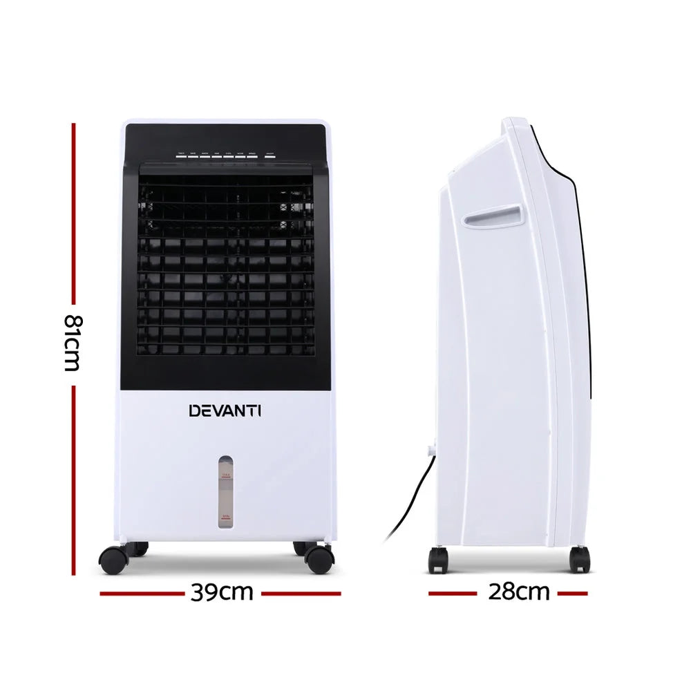 Evaporative Air Cooler Portable Fan Cooling with Remote