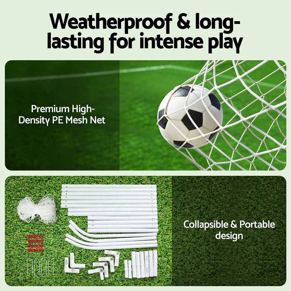 Mesh everfit soccer football with colour matched pieces and support fittings