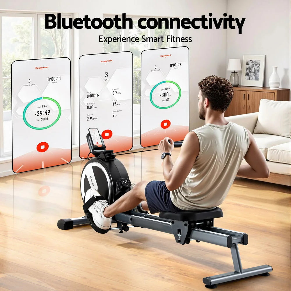 Everfit 16 Level Magnetic Rowing Machine for Home with App