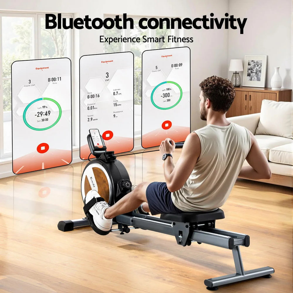 Everfit 16 Level Magnetic Rowing Machine for Home with App