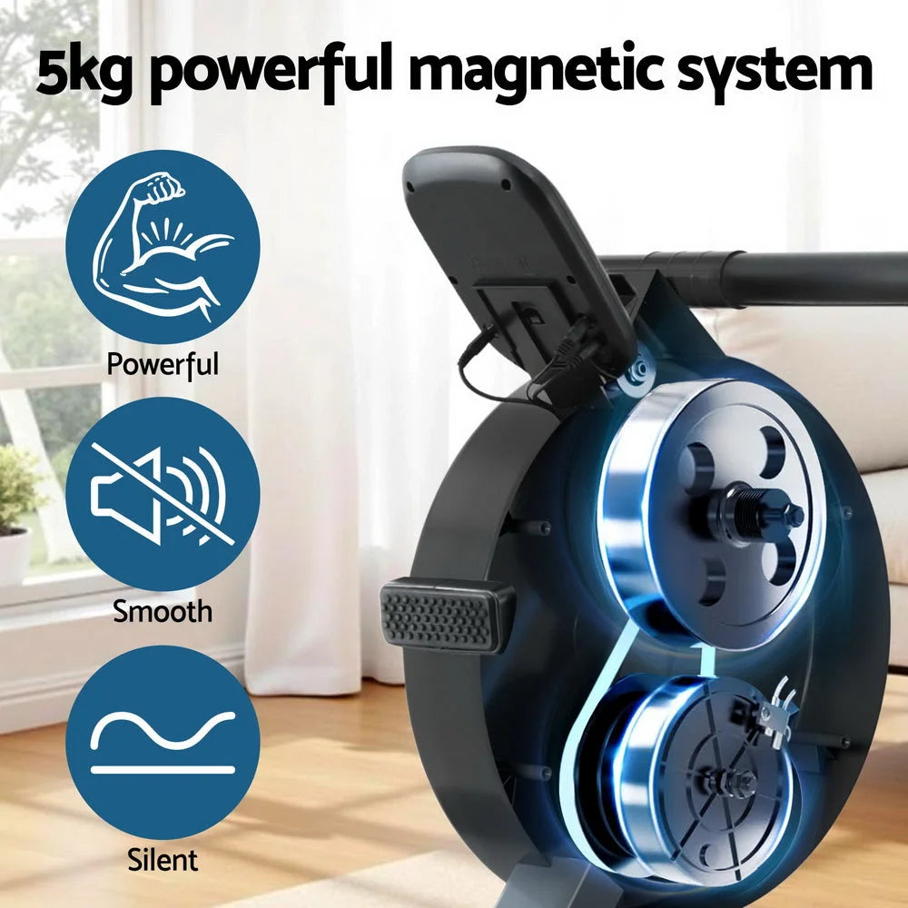 Everfit 16 Level Magnetic Rowing Machine for Home with App
