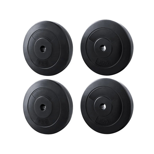 Everfit 30kg Barbell Weight Plates Standard Home Gym Press