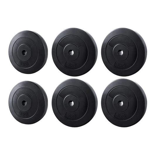 Everfit 50kg Barbell Weight Plates Standard Home Gym Press